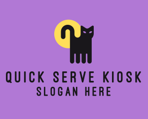 Halloween Pet Cat logo design