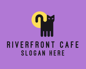 Halloween Pet Cat logo design