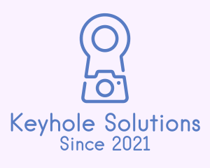 Keyhole - Minimalist Keyhole Camera logo design