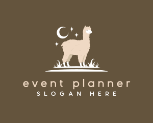 Alpaca Llama Grass Logo