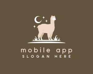 Bolivia - Alpaca Llama Grass logo design