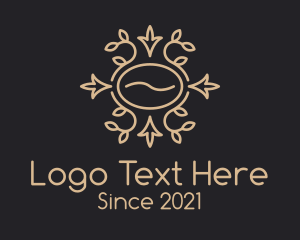 Pour Over - Coffee Bean Ornament logo design