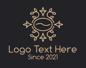 Organic Coffee - Coffee Bean Ornament logo design