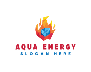 Energy Fire Ice  logo design