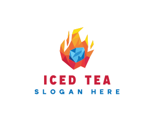 Energy Fire Ice  logo design