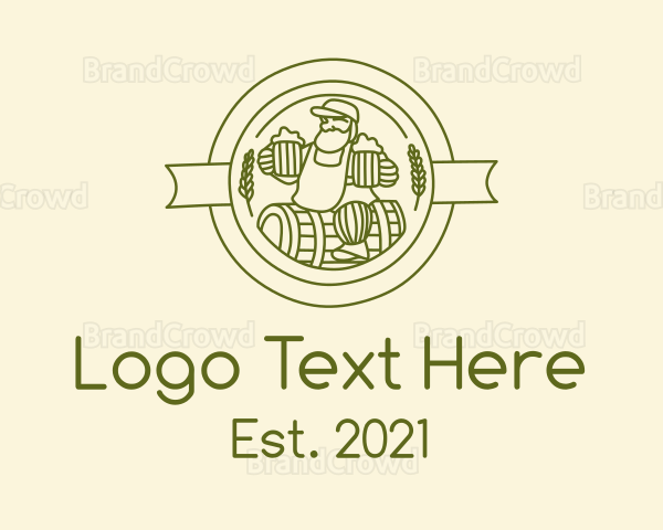 Beer Bistro Emblem Logo