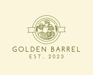 Beer Bistro Barrel Man logo design