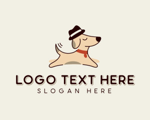 Dog Walker - Dog Hat Pet Fashion logo design