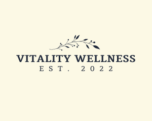 Feminine Leaves Wellness logo design