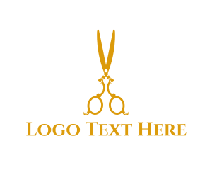 Barber - Golden Shears Grooming logo design