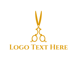 Gold Scissors Logo