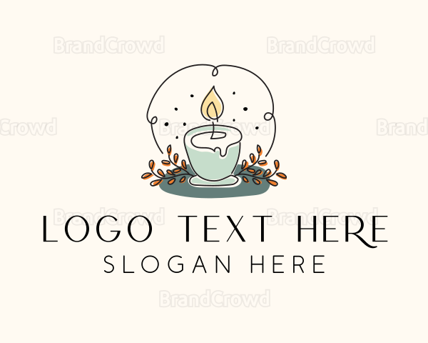 Ornamental Candle Light Logo