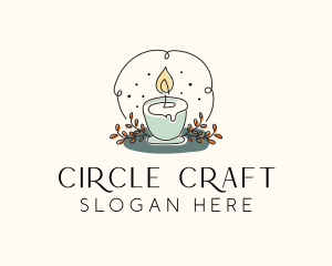 Ornamental Candle Light logo design