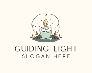 Ornamental Candle Light logo design