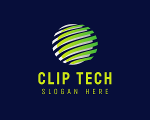 Cyber Tech Globe logo design