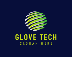 Cyber Tech Globe logo design