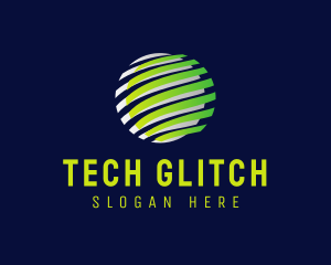 Cyber Tech Globe logo design