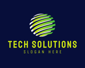 Tech - Cyber Tech Globe logo design