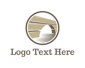 Build - Brown Arch Bridge logo design