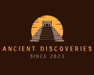 Archeology - Rustic Temple Pyramid logo design