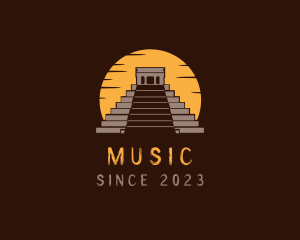 Architecture - Rustic Temple Pyramid logo design