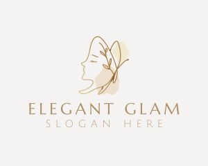Glamorous - Luxury Beauty Salon logo design