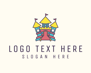 Party Planner - Inflatable Palace Playground logo design