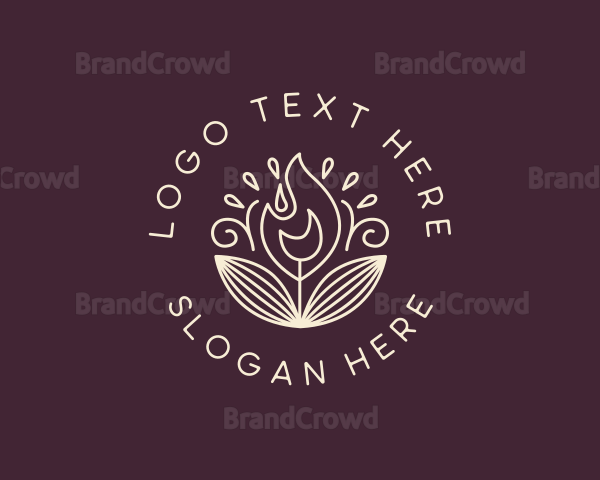 Organic Candle Meditation Logo
