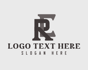Serious - Professional Business Letter E & R logo design