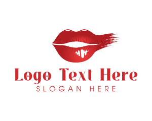 Plastic Surgery - Cosmetics Lipstick Smudge logo design