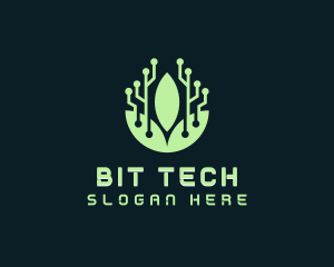 Eco Leaf Tech logo design