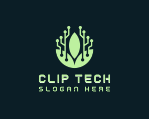 Eco Leaf Tech logo design