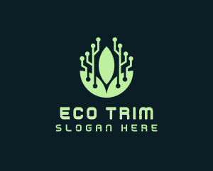 Eco Leaf Tech logo design