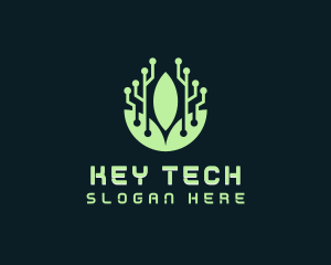 Eco Leaf Tech logo design