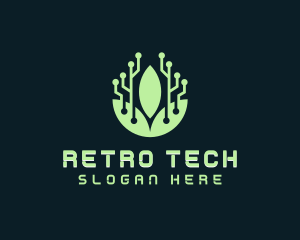 Eco Leaf Tech logo design