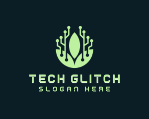 Eco Leaf Tech logo design