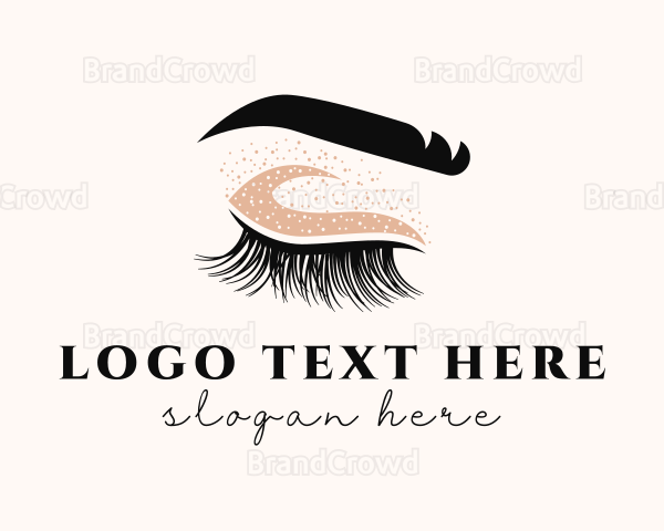 Beauty Lashes Makeup Logo