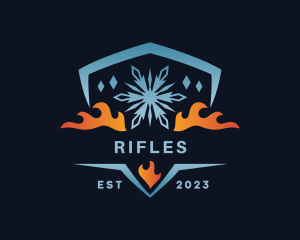Fire Ice Shield Logo