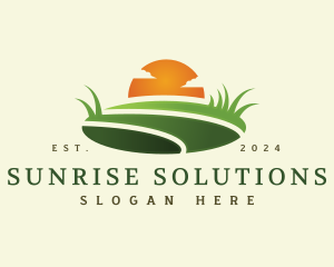 Sunrise Lawn Landscape logo design