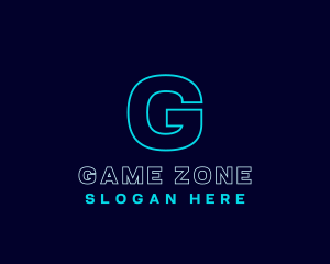Gaming Digital Neon logo design