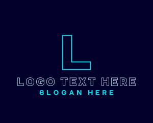 Clan - Gaming Digital Neon logo design