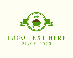 Seedling - Gardening Soil Cart logo design