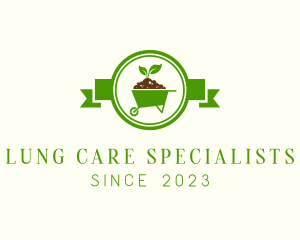 Gardening Soil Cart logo design