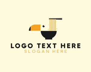 Asia - Toucan Noodle Bowl logo design