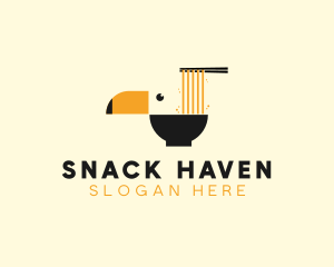 Toucan Noodle Bowl logo design