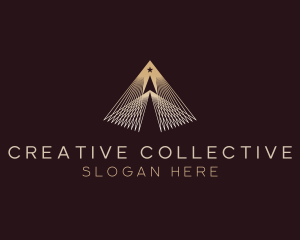 Luxury Pyramid Star logo design