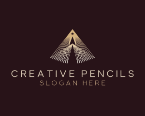 Luxury Pyramid Star logo design