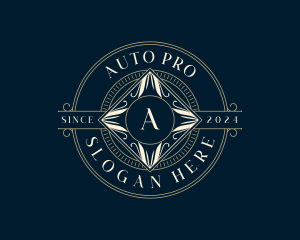 Premium Leaves Crest Logo