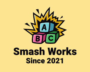 Smash - Letter Blocks Kindergarten logo design