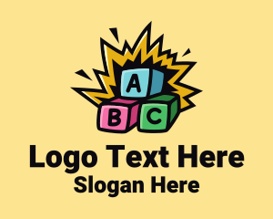 Letter Blocks Kindergarten Logo